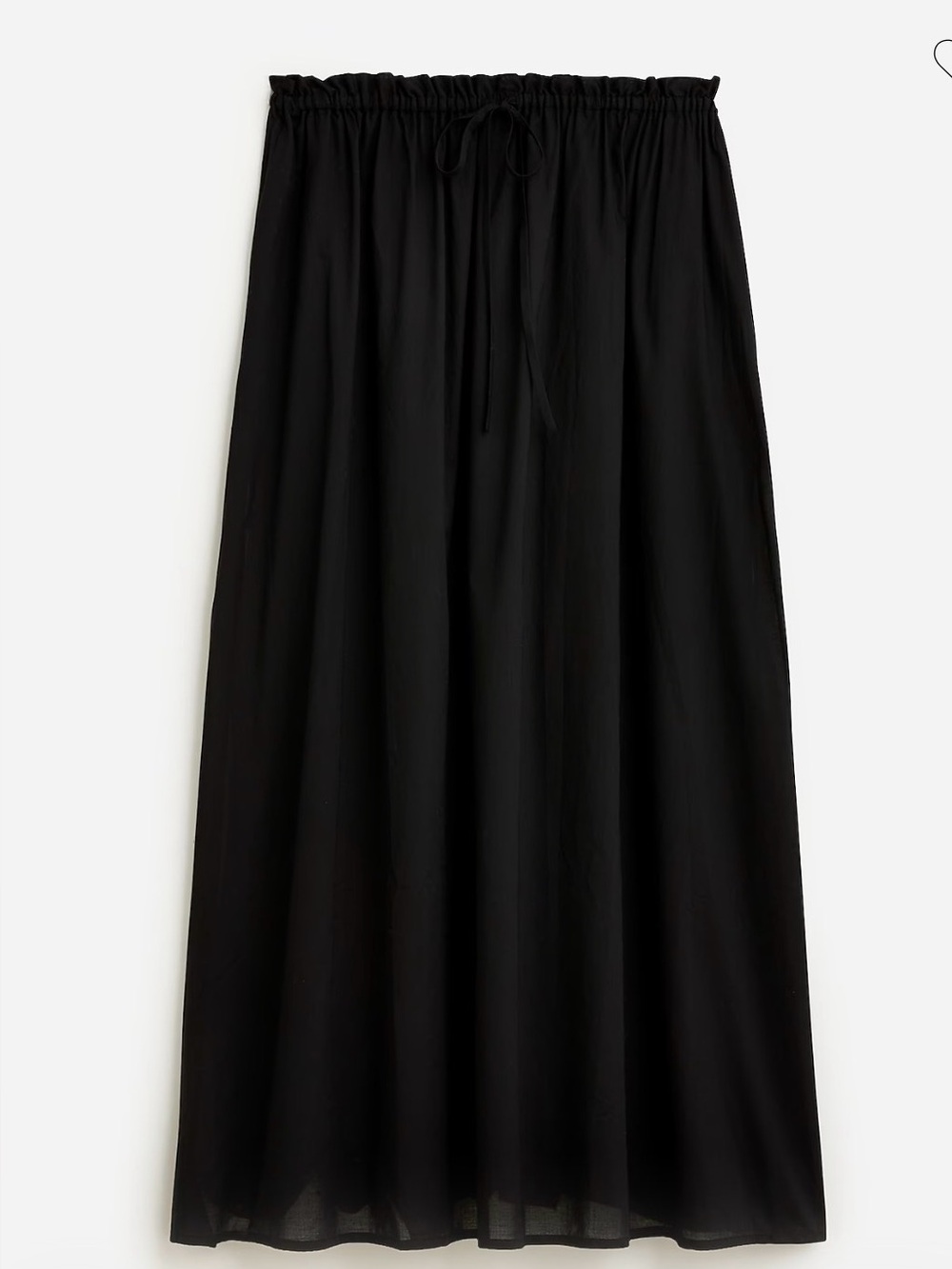 J.Crew Cotton Voile Maxi Skirt Black Size Small